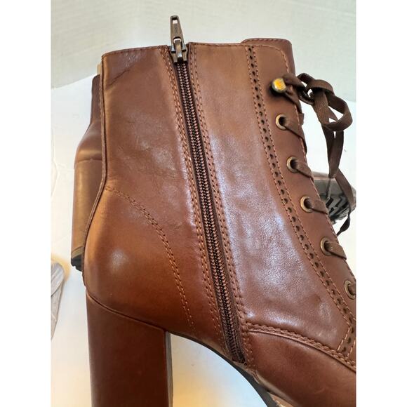 Naturalizer Women's Callie Lace Up Heeled Bootie Brown size 10 M new brown - Picture 3 of 8